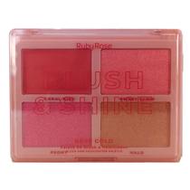 Paleta de Blush e Iluminador Ruby Rose Blush & Shine Rose Gold