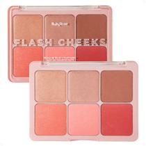Paleta De Blush e Iluminador Ruby Rose Flash Cheeks Hb-m1000