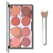 Paleta de blush facial KYDA 8 cores Natural Matte Ownest Beauty Paleta de blush facial KYDA 8 cores Natural Matte Ownest Beauty