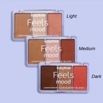 Paleta De Contorno, Blush e Iluminador Feels - Ruby Rose