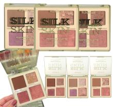 Paleta de contorno, blush e iluminador silk skin ruby rose