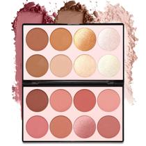Paleta de Contorno SPRINGSKY - 16 Cores de Blush, Iluminador e Bronzer