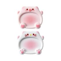 Paleta De Cores Para Arte De Unhas Em Forma De Porquinho Cartoon 2pcs, Ferramentas De Manicure Para