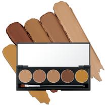 Paleta de corretivo FALOCUTUS 5 em 1 à prova d'água de longa duração Paleta de corretivo FALOCUTUS 5 em 1 à prova d'água de longa duração