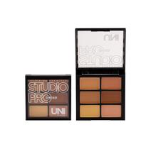 Paleta de Corretivo Studio Pro 6 Cores Uni Makeup.