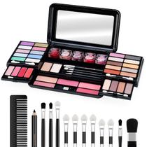 Paleta de maquiagem Color Nymph Travel com sombras e cosméticos Paleta de maquiagem Color Nymph Travel com sombras e cosméticos