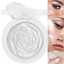Paleta de maquiagem Highlighter evpct Pearl White Silver Face