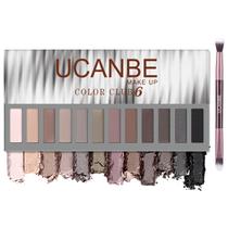 Paleta de maquiagem para sombras UCANBE Naked Nude 12 cores com pincel Paleta de maquiagem para sombras UCANBE Naked Nude 12 cores com pincel
