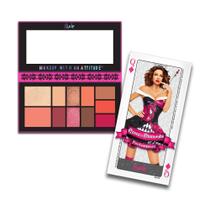 Paleta de maquiagem Rude Cosmetics Face Card Queen of Diamonds Paleta de maquiagem Rude Cosmetics Face Card Queen of Diamonds