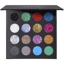 Paleta de maquiagem UCANBE Glitter Eyeshadow 12 Chunky & Fine Glitter