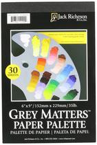 Paleta de papel descartável Jack Richeson Grey Matters 6x9in Paleta de papel descartável Jack Richeson Grey Matters 6x9in