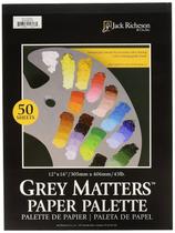 Paleta de papel Jack Richeson Grey Matters 12x16cm 50 folhas Paleta de papel Jack Richeson Grey Matters 12x16cm 50 folhas