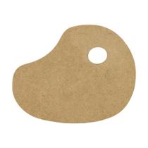 Paleta de Pintura em MDF natural, tam. 22x15 - PACOTE COM 2 Paleta de Pintura em MDF natural, tam. 22x15 - PACOTE COM 2