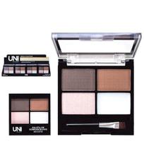 Paleta de sobrancelhas com 4 cores brow sculpting 6g - Uni Makeup