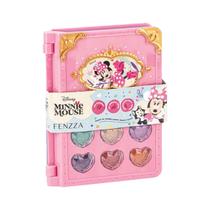 Paleta De Sombra Batom Brilho e Blush Fenzza Disney Minnie Mouse Infantil