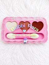 Paleta de Sombra Bobbi Rara Makeup Kit 3 Cores Compacta Coração Paleta de Sombra Bobbi Rara Makeup Kit 3 Cores Compacta Coração
