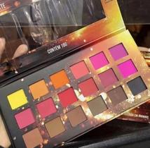 Paleta de sombra matte 18 cores graciosa ludurana