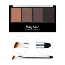 Paleta De Sombra Para Sobrancelha Ruby Rose HBF572