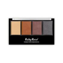 Paleta de sombra para sobrancelha ruby rose primer hb9354