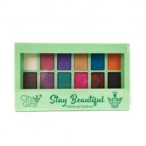 Paleta de Sombras 12 Cores Stay Beautiful City Girls