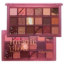 Paleta de Sombras 18 Cores Mystic Glow Ruby Rose HB-1068