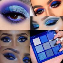 Paleta de sombras AMY'S DIARY Blue Glitter Waterproof