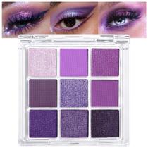 Paleta de Sombras AMY'S DIARY - Tons de Roxo Escuro e Claro Matte