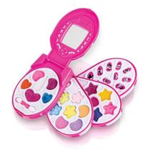 Paleta de Sombras C/ Gloss Unhas E Espelho - Chick Phone - Make Up Teen Maquiagem - Fenzza