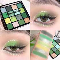 Paleta de Sombras com Perolado, Fosco, Brilho Fino, Koi, Sereia, Floresta Encantada, 16 Cores