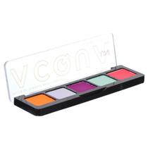 Paleta de Sombras Cores Vibrantes brilho intenso multi funcional Acqua Color Palete UNImakeup