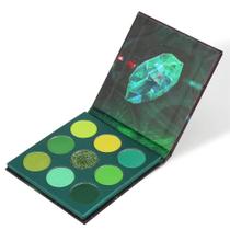 Paleta de sombras docolor Green Gemstone 9 cores Y0912-5