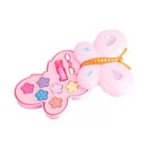 Paleta de sombras e batom butterfly kids fenzza