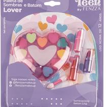 Paleta de sombras e batom teen lover fenzza