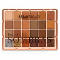 Paleta De Sombras e Brilho Sarah's Beauty 24 Cores Ref.: S6497 Paleta De Sombras e Brilho Sarah's Beauty 24 Cores Ref.: S6497