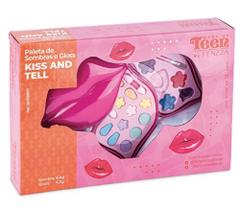Paleta de Sombras e Gloss Kiss and Tell SKV120017-Fenzza Paleta de Sombras e Gloss Kiss and Tell SKV120017-Fenzza