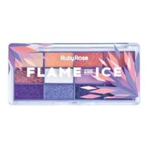 Paleta de sombras flame and ice ruby rose hb-1061