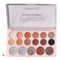 Paleta de sombras Labranche 17 Cores Tons Terrosos E Glitter COR:B