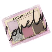 Paleta De Sombras Lovely Eyeshadow E Glitter Pink21