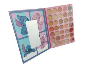 Paleta de sombras Stitch 35 cores com espelho 16,5 x 26,5 cm - Smacttudo