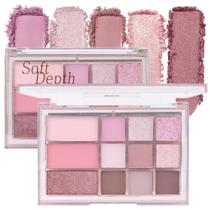 Paleta de sombras SUAKE 12 cores nude marrom rosa fosco