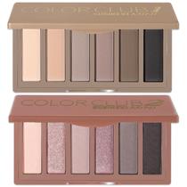 Paleta de sombras SUSIKEKI Mini Naked 6 cores com espelho