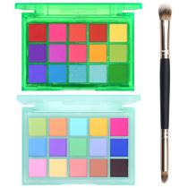 Paleta de sombras UCANBE Colorful 15 tons com conjunto de pincéis