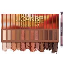 Paleta de Sombras UCANBE Naked Nude - 12 Cores com Pincel