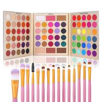 Paleta de sombras UCANBE Professional 86 cores com pincéis Paleta de sombras UCANBE Professional 86 cores com pincéis
