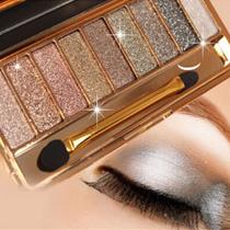 Paleta de sombras Virtegasas Glitter 9 cores à prova d'água