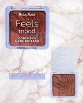 Paleta Marmorizada Contorno e Iluminador Ruby Rose Cor:Dark