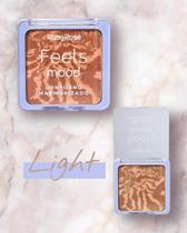 Paleta Marmorizada Contorno e Iluminador Ruby Rose Cor:Light Paleta Marmorizada Contorno e Iluminador Ruby Rose Cor:Light