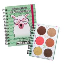 Paleta Meu Diário De Make C/ Sombra Blush Iluminador Safira - SAFIRA COSMÈTICOS