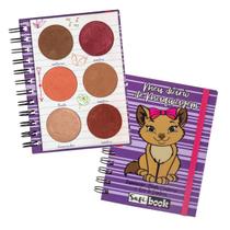 Paleta Meu Diário Maquiagem Sombra Blush Iluminador Contorno - SAFIRA COSMÈTICOS