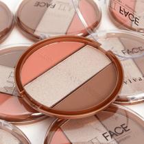 Paleta multiface - blush, iluminador e contorno - vivai Paleta multiface - blush, iluminador e contorno - vivai